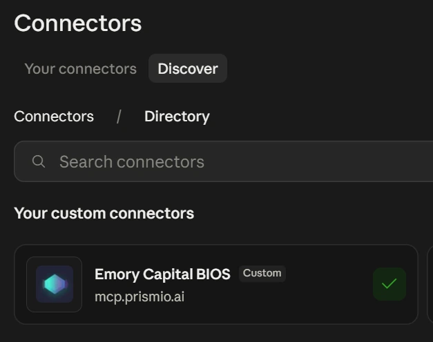 A connected custom connector serving a Brand Identity Operating System